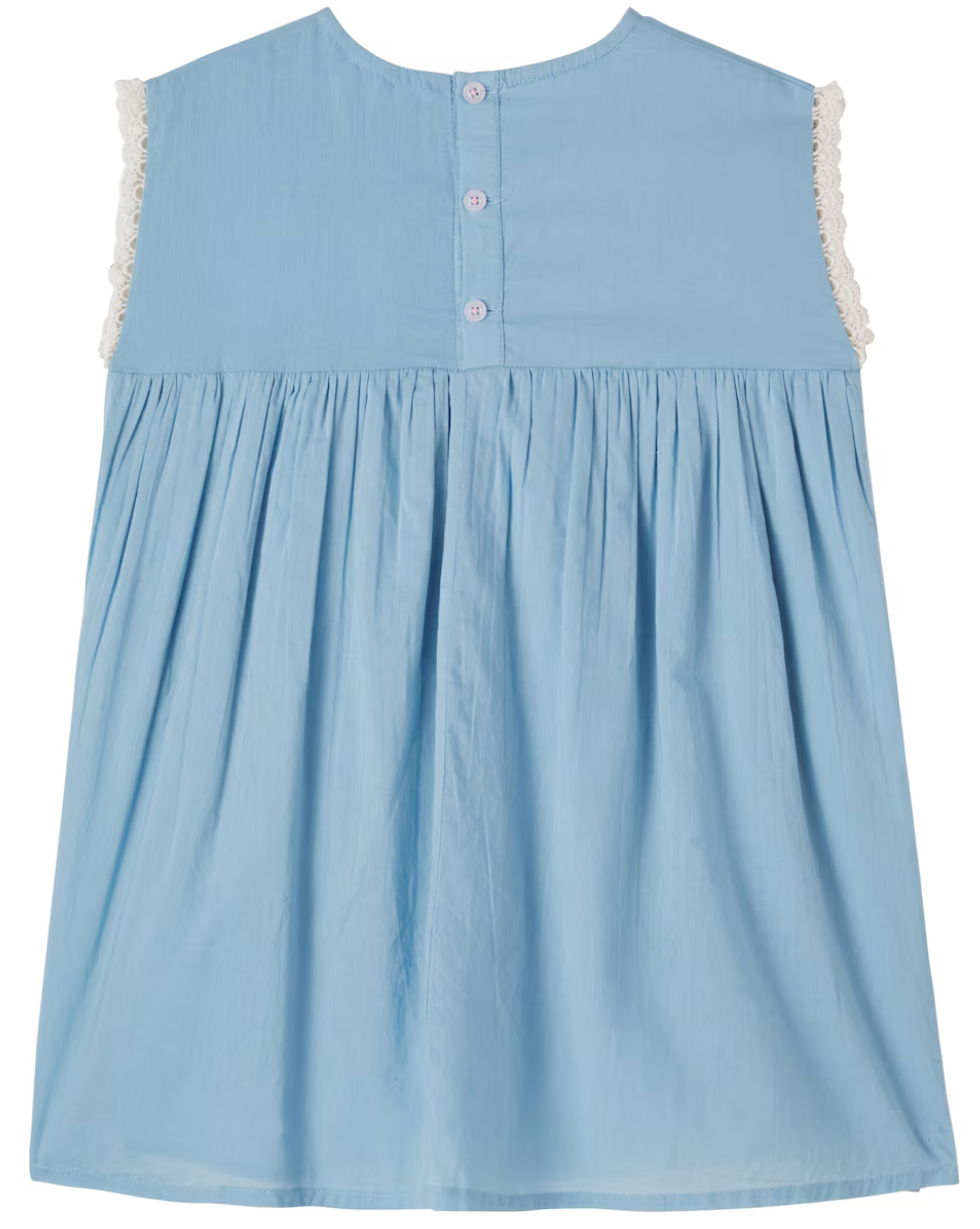louise misha - dress talula, stone blue