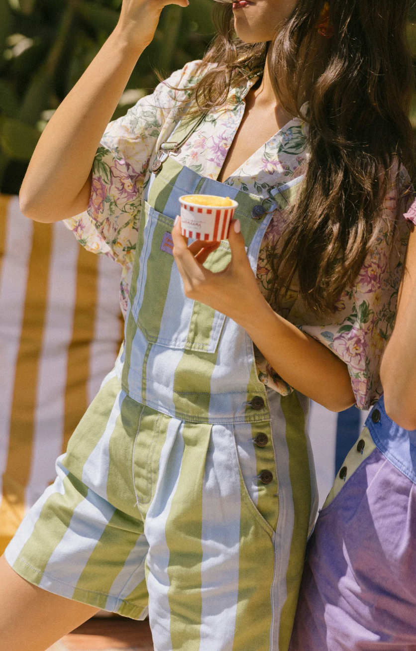 favorite people - ravioli shorts overall
