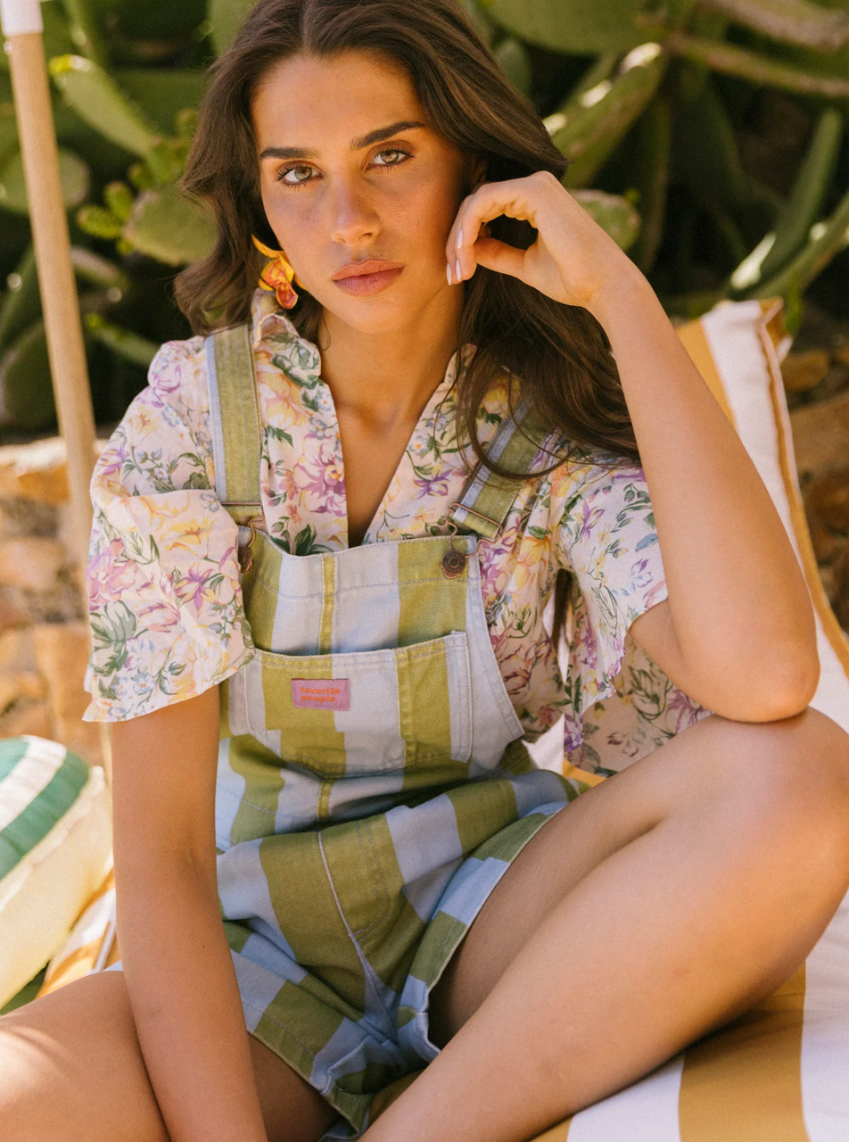 favorite people - ravioli shorts overall