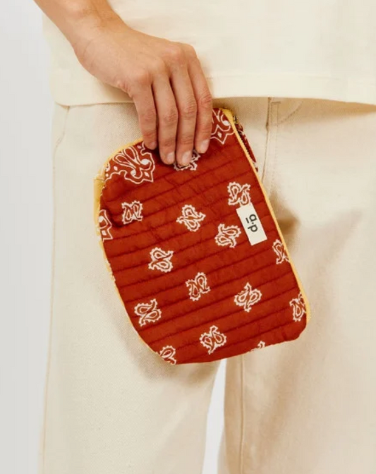 ap woman - trousse bandana, jaune marron