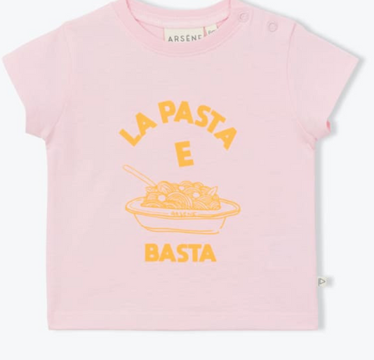 arsène et les pipelettes - shirt bebe pasta e basta,  poudre