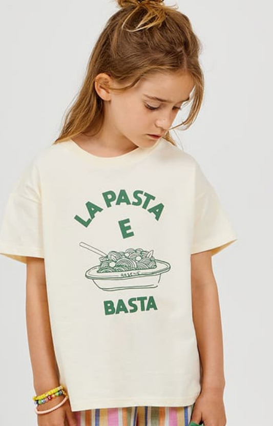 arsène et les pipelettes - shirt pasta e basta, kaki