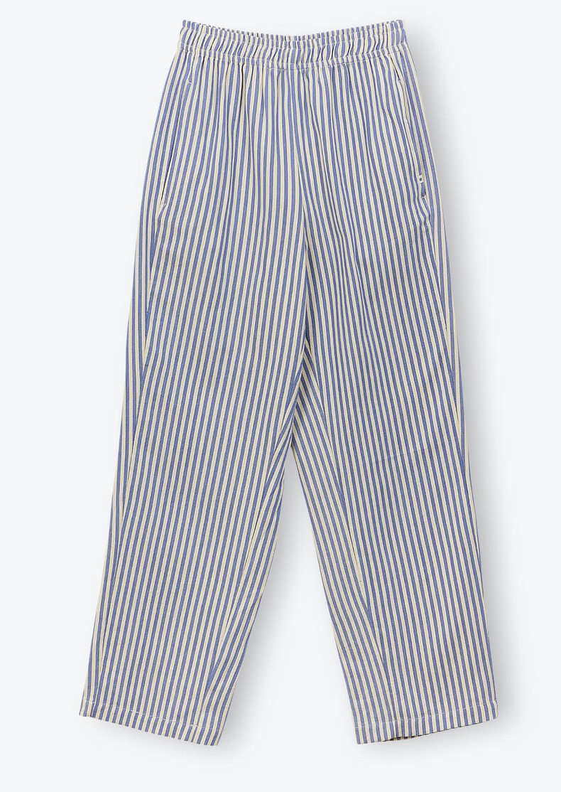 AP woman - pantalon rayures transat, cobalt