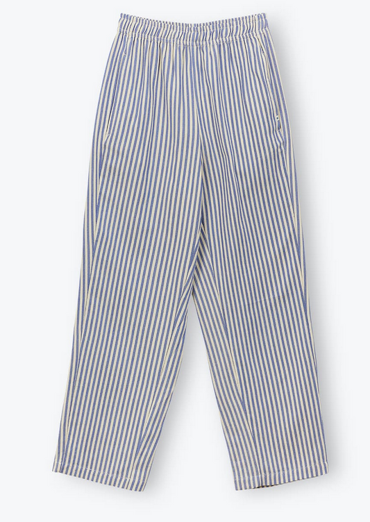 AP woman - pantalon rayures transat, cobalt