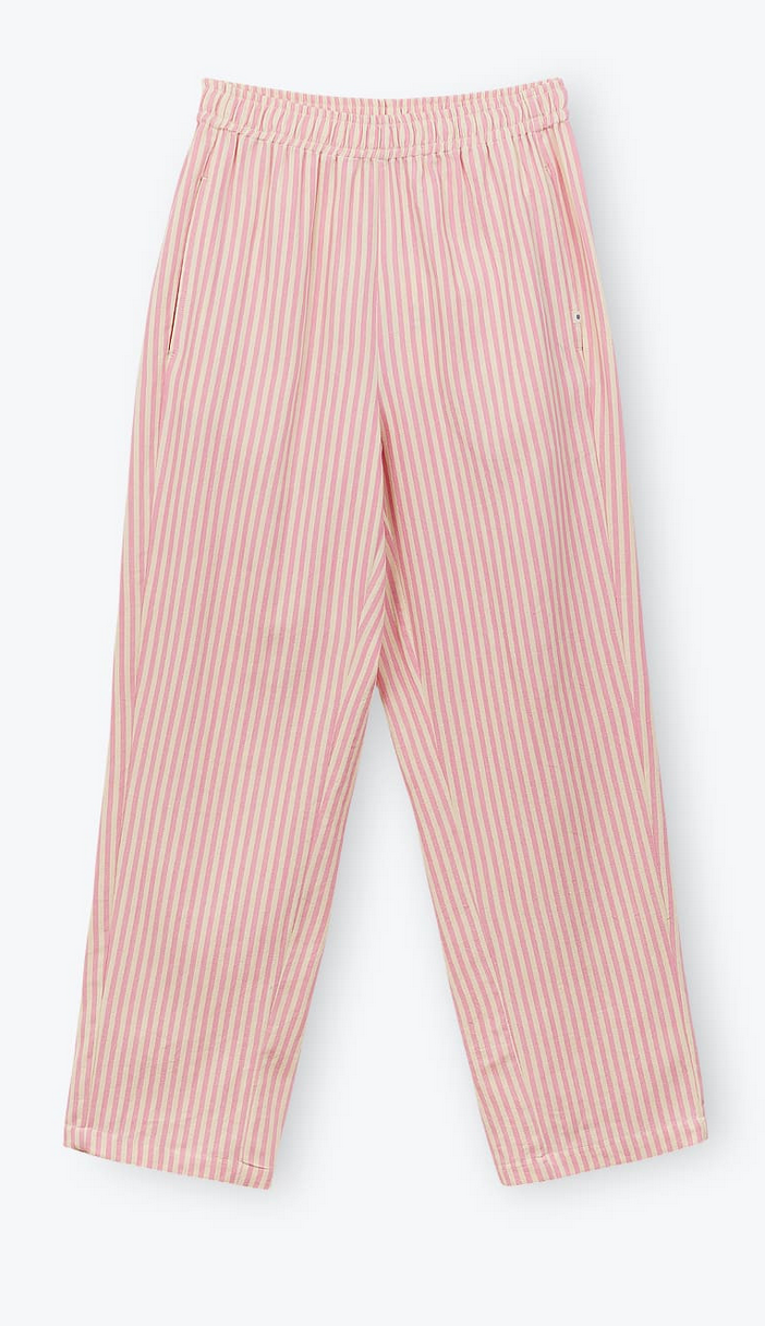 AP woman - pantalon rayures transat, marron