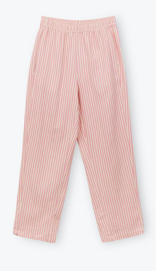 AP woman - pantalon rayures transat, marron