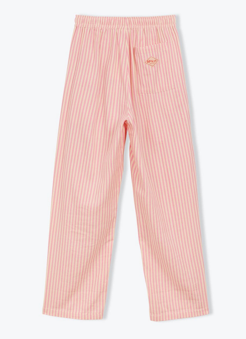 AP woman - pantalon rayures transat, marron