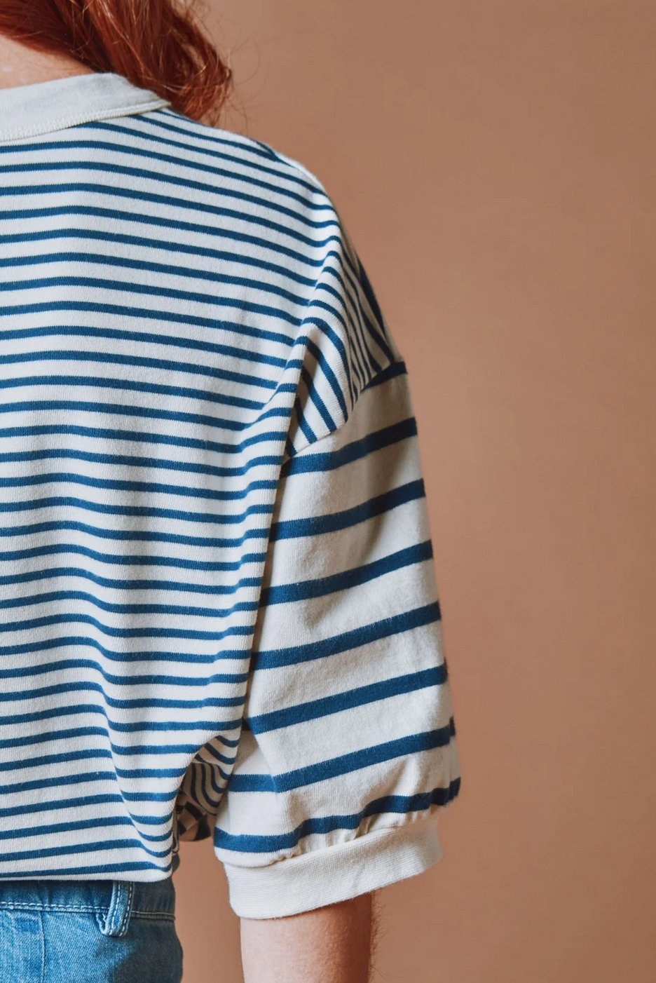 emile & ida femmes - sweat mariniere marin navy