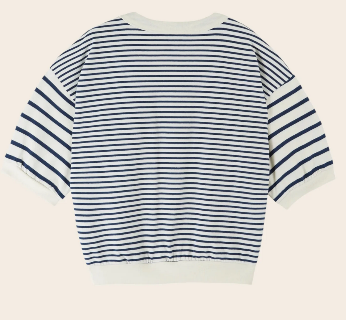 emile & ida femmes - sweat mariniere marin navy