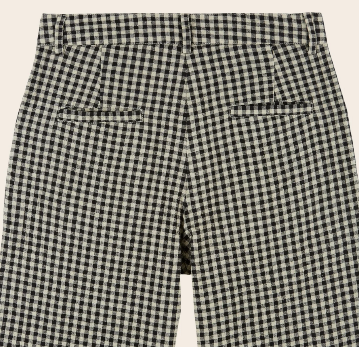 emile & ida femmes - pantalon ample vichy noir