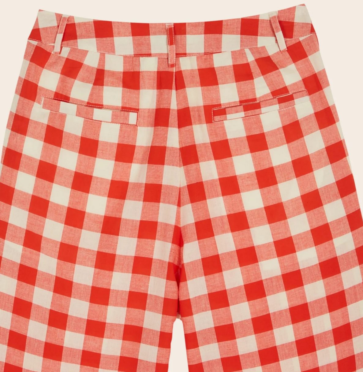 emile & ida femmes - pantalon vichy rouge