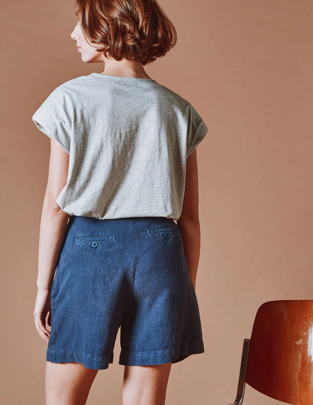emile & ida femmes - bermuda shorts marine