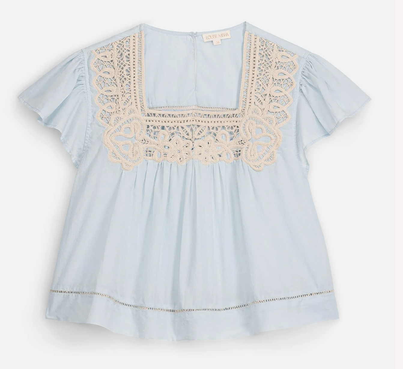 louise misha - blouse louvi, blue