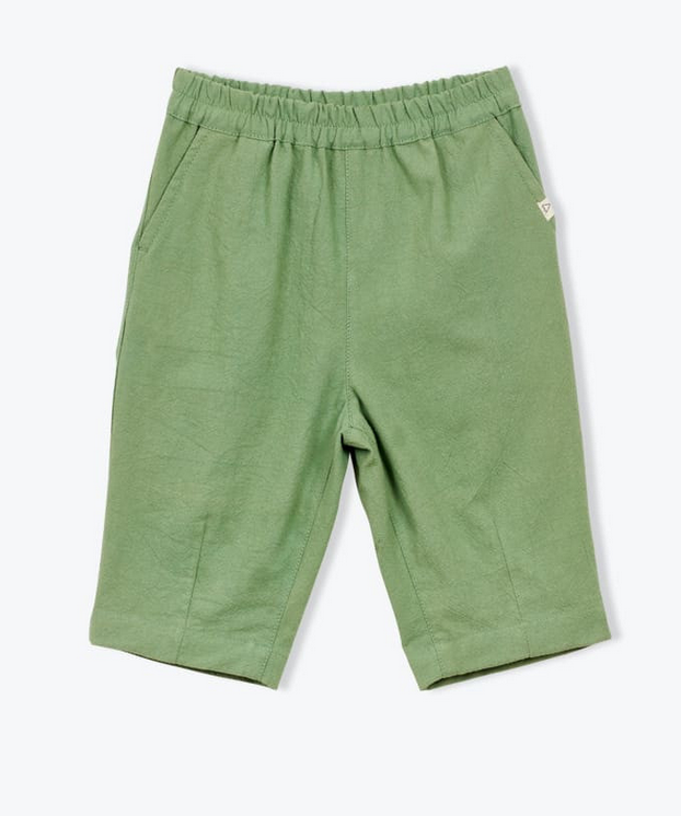 arsène et les pipelettes - pantalon coton rustique, kaki