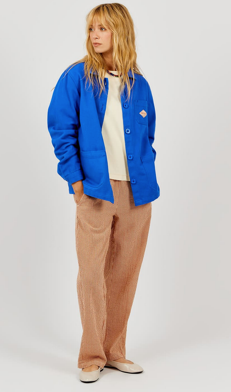 AP woman - veste femme coton rustique, cobalt