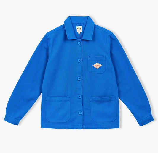 AP woman - veste femme coton rustique, cobalt