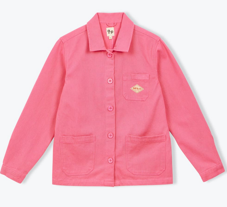 AP woman - veste femme coton rustique, rose