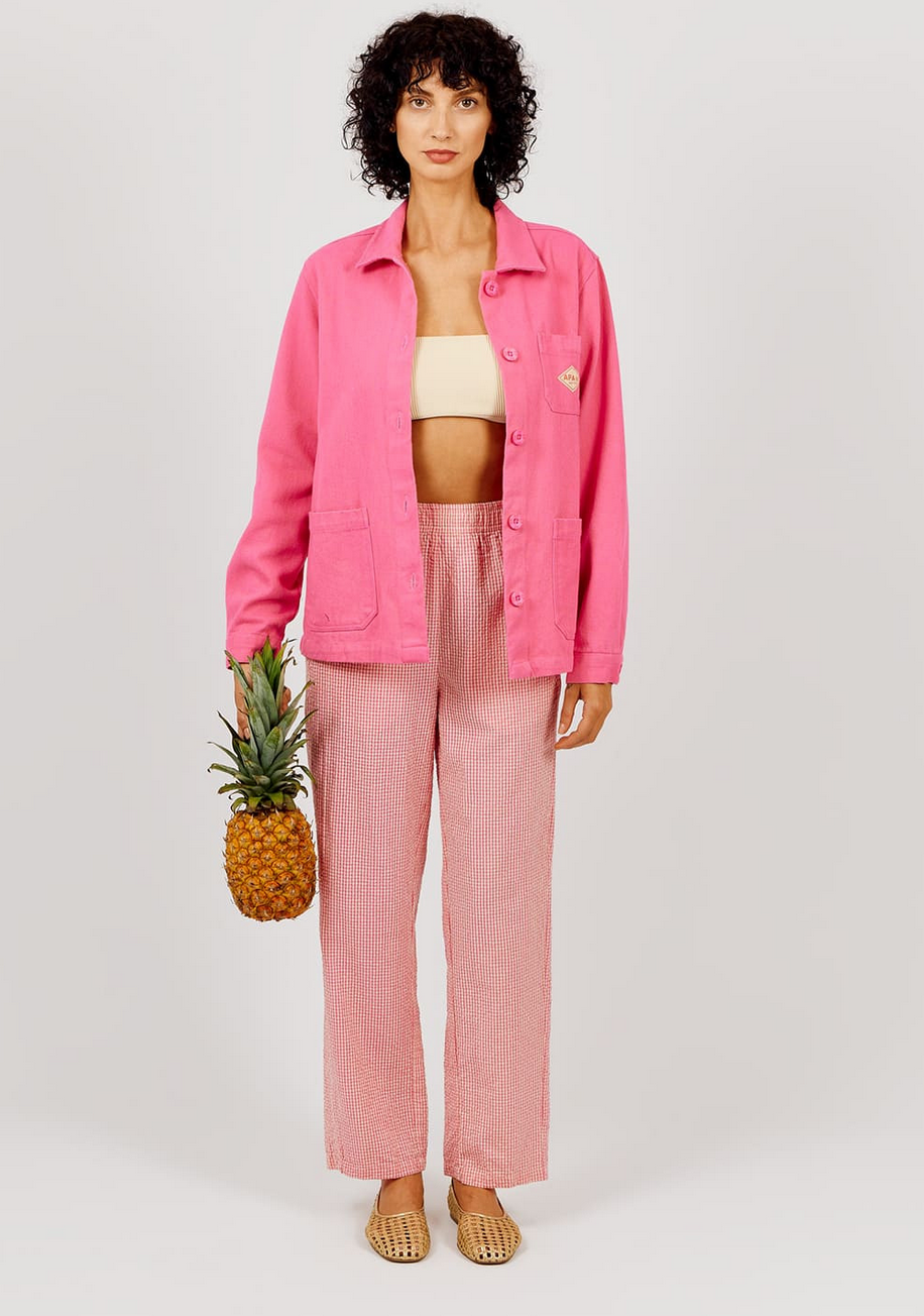 AP woman - veste femme coton rustique, rose