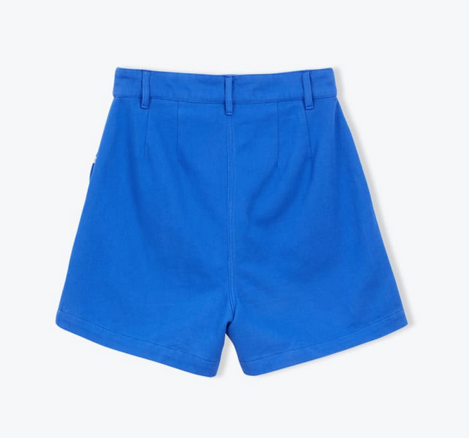 AP woman - short femme coton rustique, cobalt