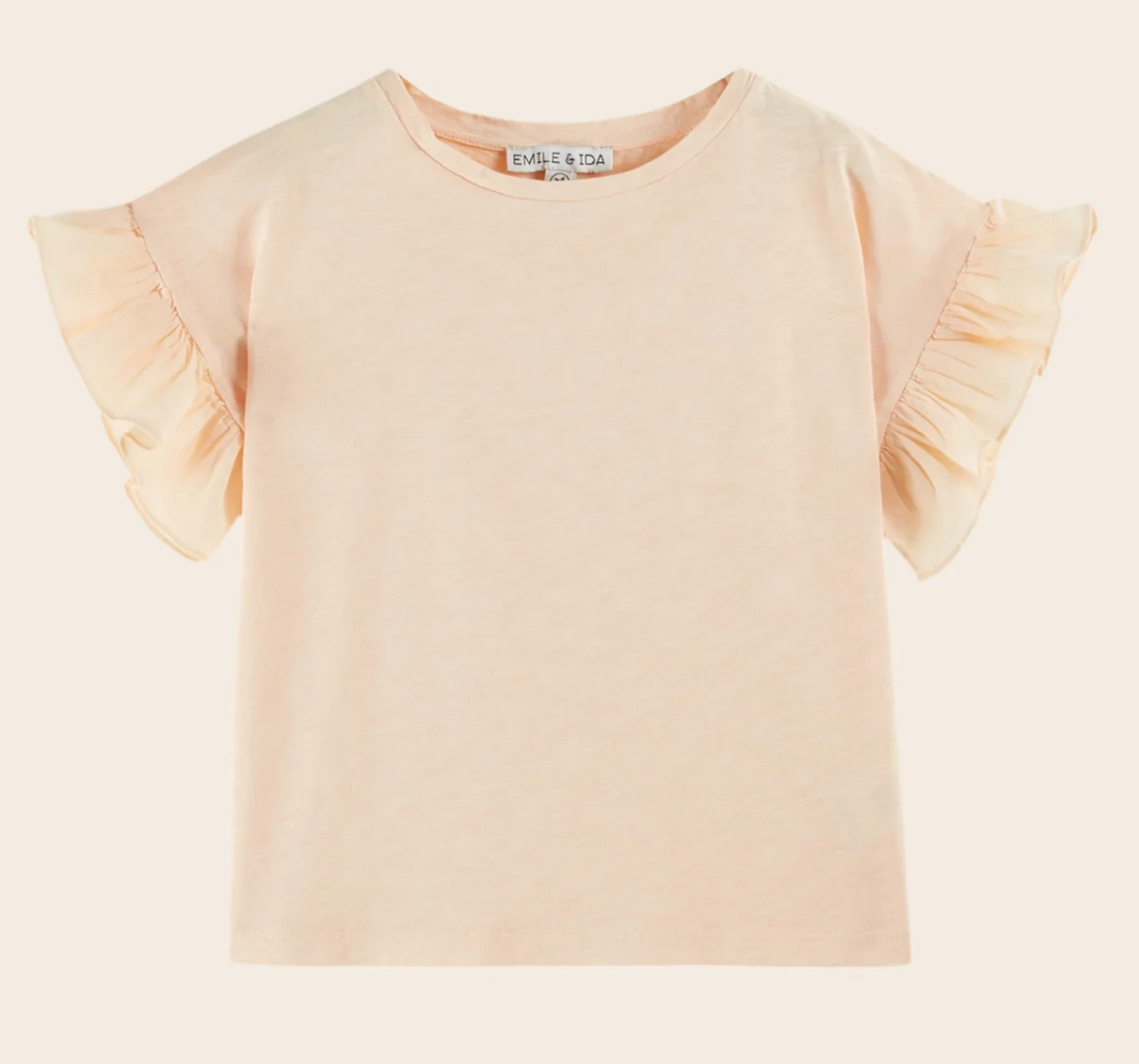 emile & ida enfants - tee shirt abricot