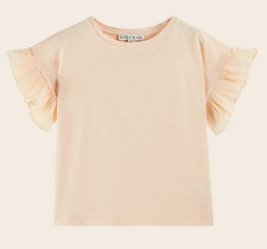 emile & ida enfants - tee shirt abricot