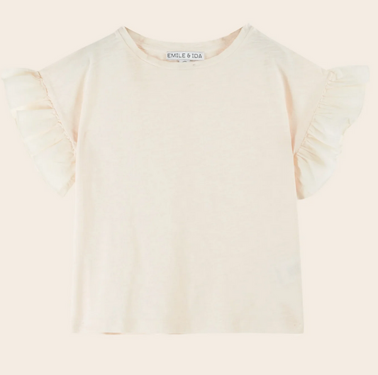 emile & ida enfants - tee shirt creme