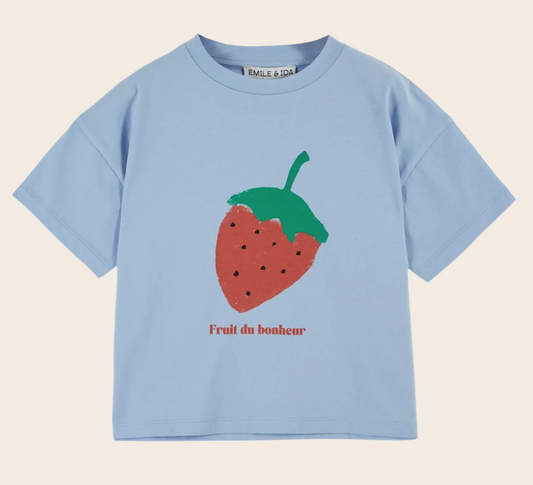 emile & ida enfants - shirt fruit, ciel