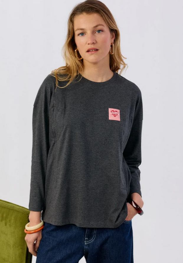 tajinebanane - lovers breastfeeding shirt, dark grey