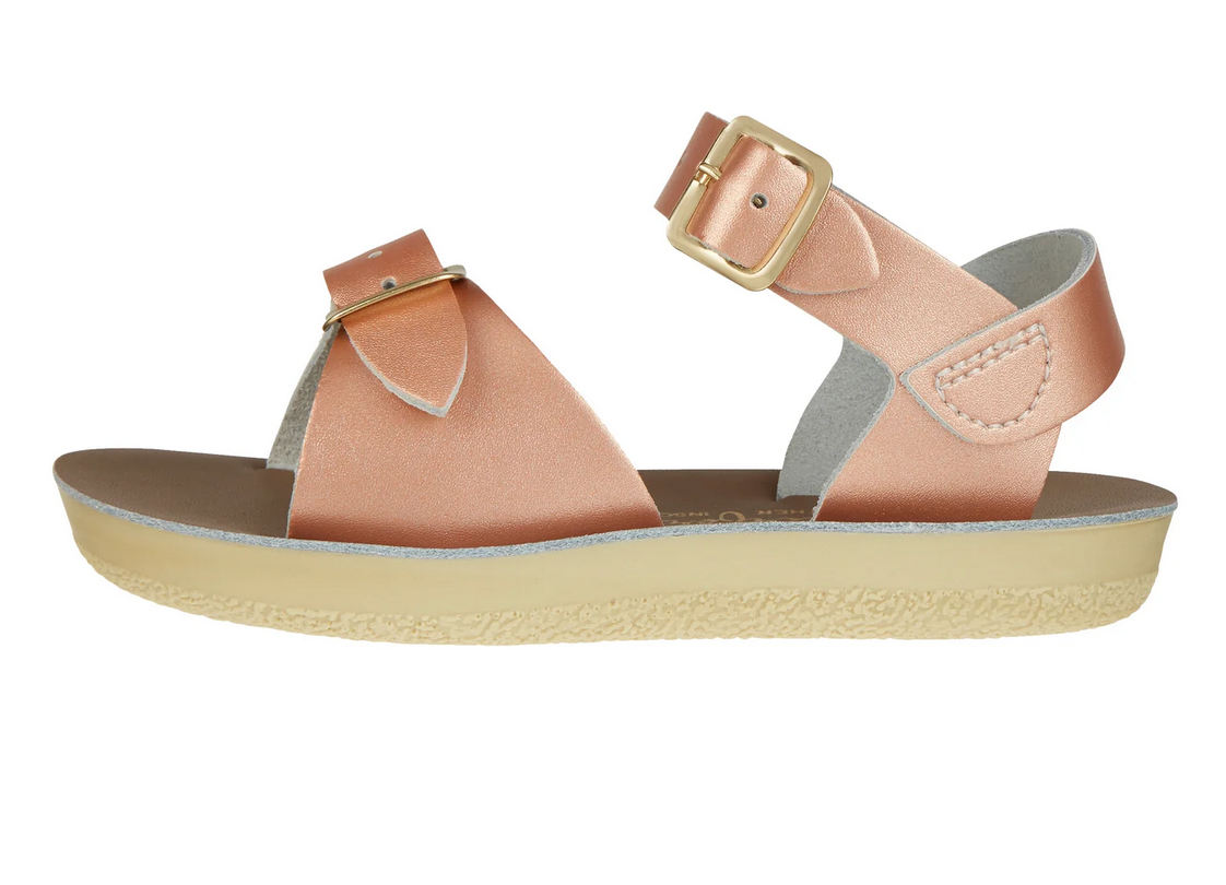 salt water sandals - kids surfer rose gold