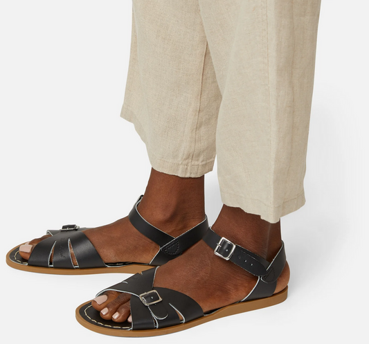 salt water sandals - adults classic black