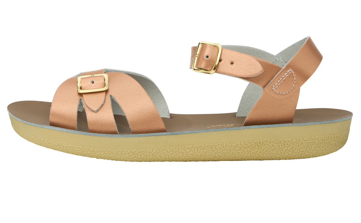 salt water sandals - adults boardwalk rose gold