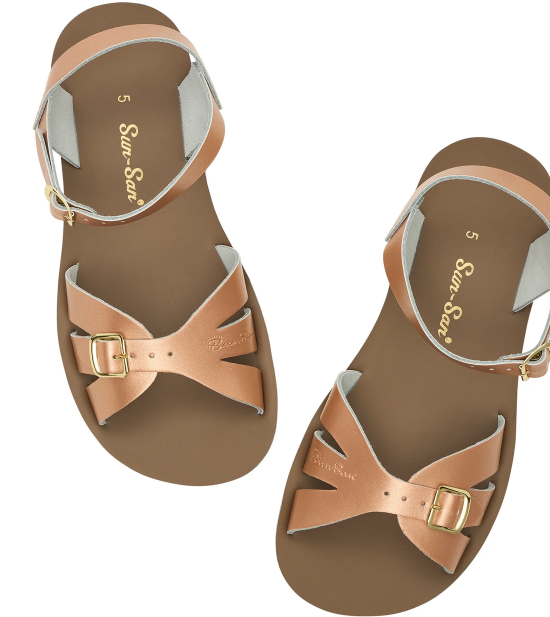 salt water sandals - adults boardwalk rose gold