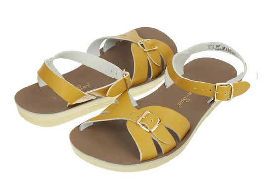salt water sandals - adults boardwalk mustard