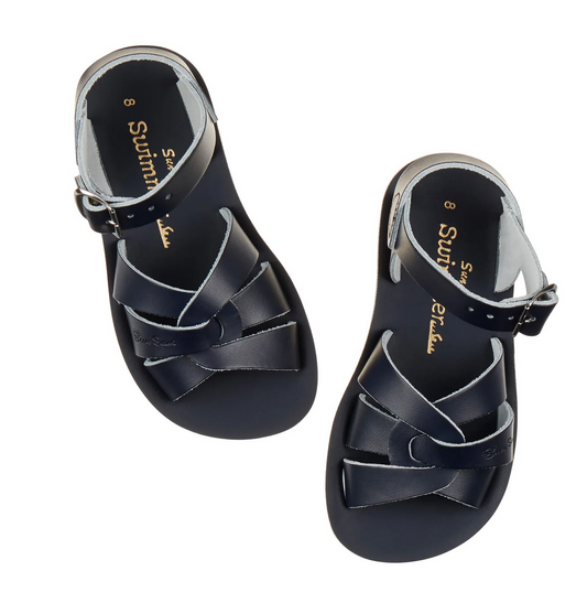 salt water sandals - kids swimmer navy