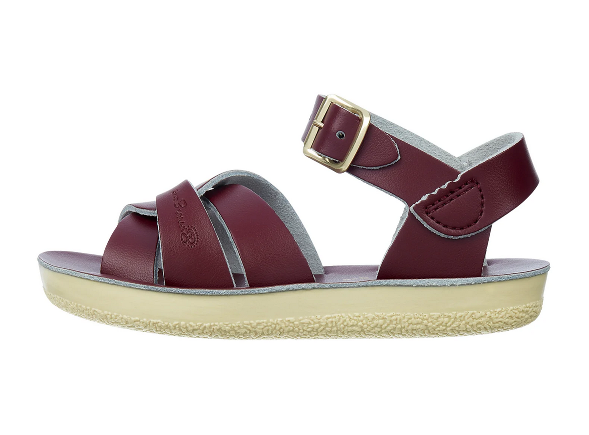 salt water sandals - kids swimmer claret