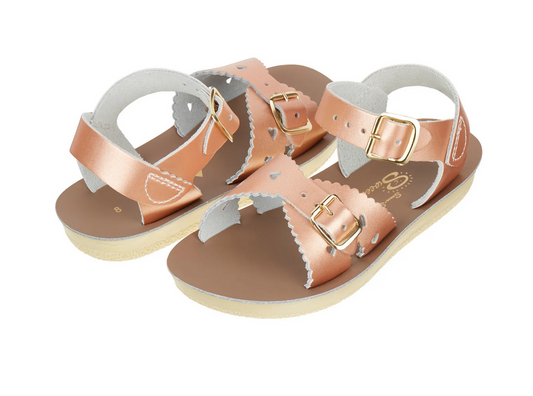 salt water sandals - kids sweetheart rose gold