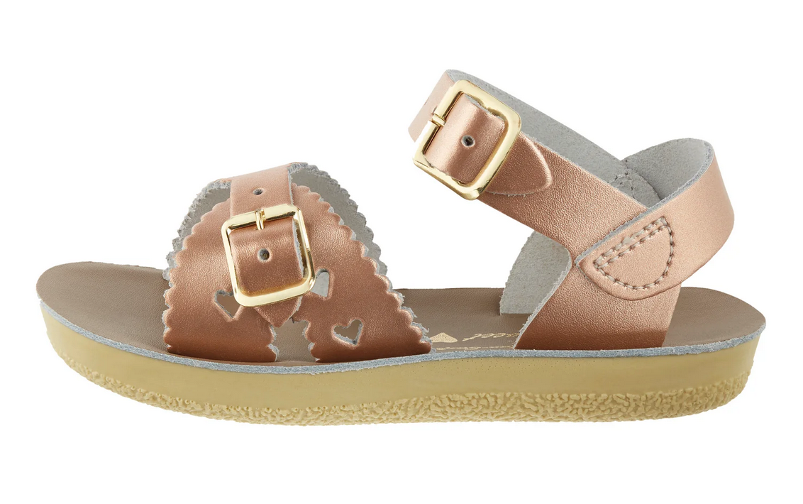 salt water sandals - kids sweetheart rose gold