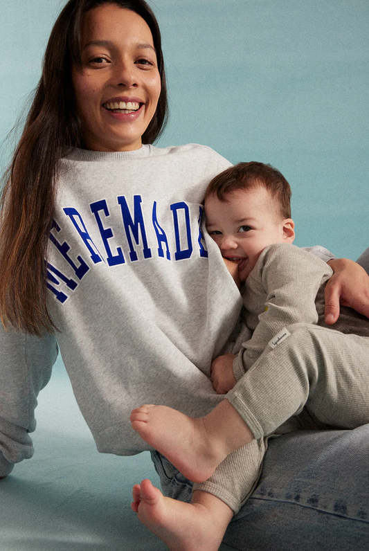 tajinebanane - mère made sweatshirt grey
