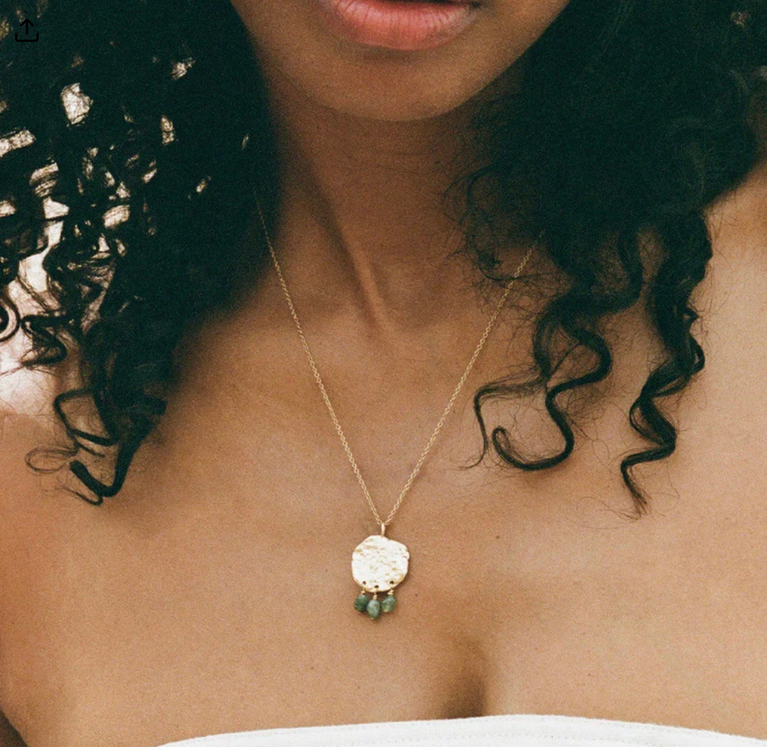 agapée - ayda green necklace - im laden erhältlich