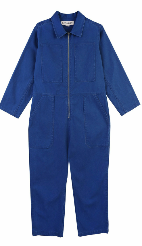 L.F.MARKEY - dominic boilersuit washed canvas, cobalt wash 13