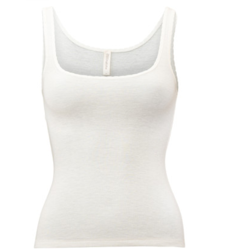 minimalisma - tonic, silk/wool tank top, white