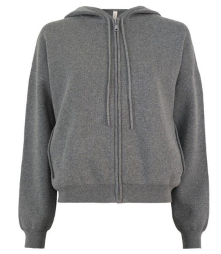minimalisma - robin, organic cotton hoodie, grey melange