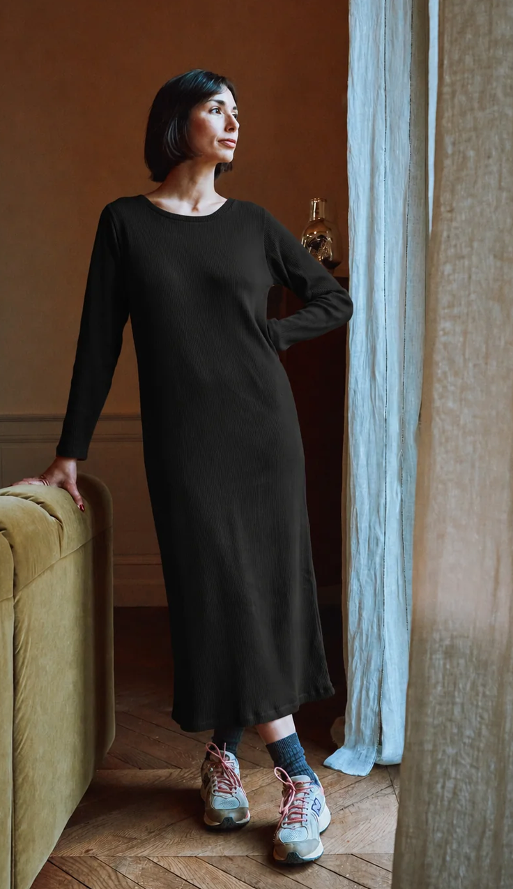 poudreorganic - robe sobacha cotele adulte, pirate black