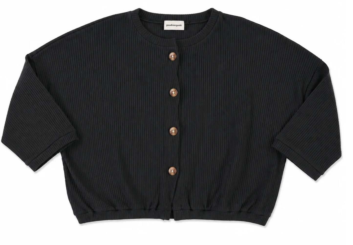 poudreorganic - cardigan zaatar cotele, black