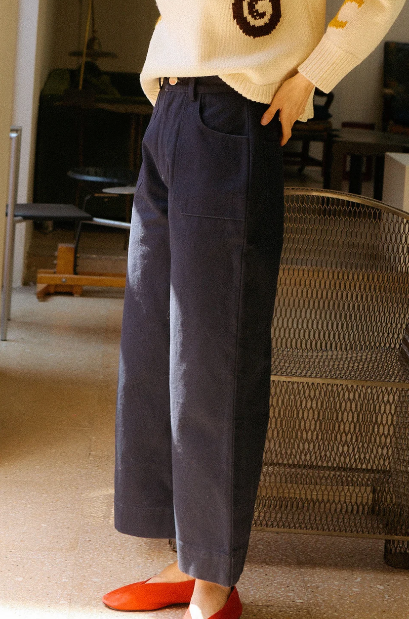 L.F.MARKEY - carpenter trouser navy / drop 2