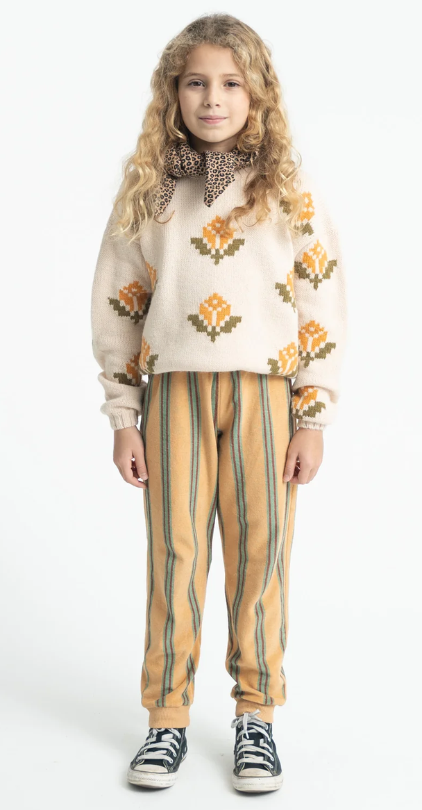 piupiuchick - jogging pants, sand, stripes