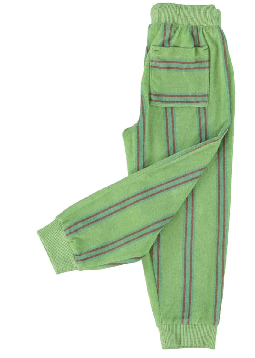 piupiuchick - jogging pants, green, stripes