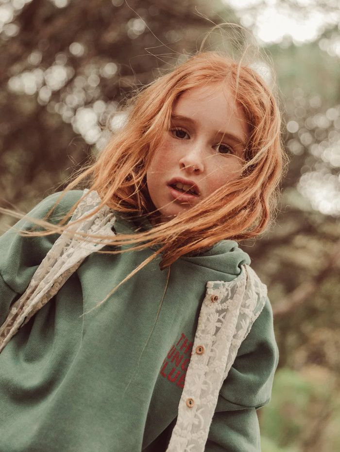 piupiuchick - hoodie, green, apple