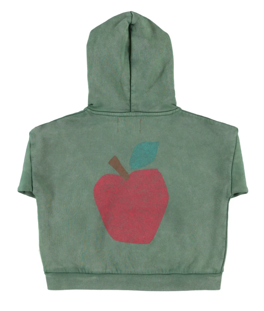 piupiuchick - hoodie, green, apple