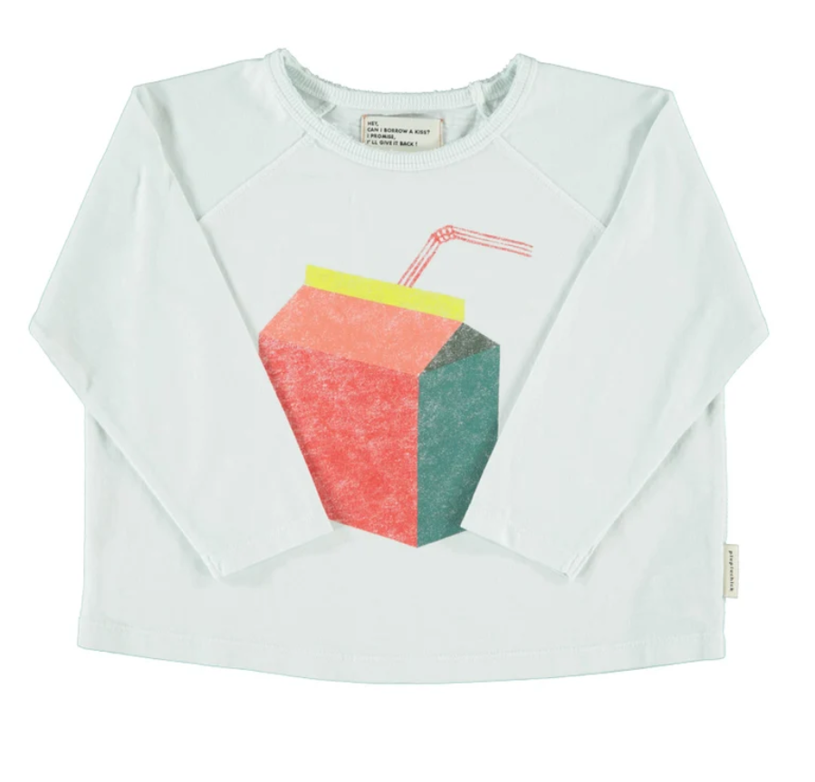 piupiuchick - longsleeve shirt, light grey, juice box